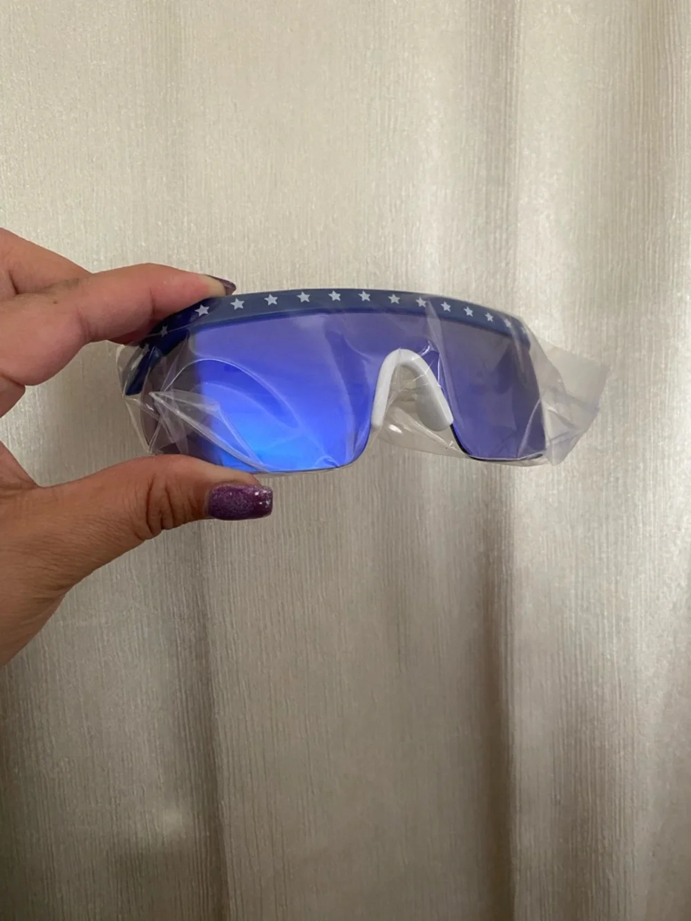 Tipsy Elves USA Shield Sunglasses 🇺🇸 Blue Mirror UV400 NEW